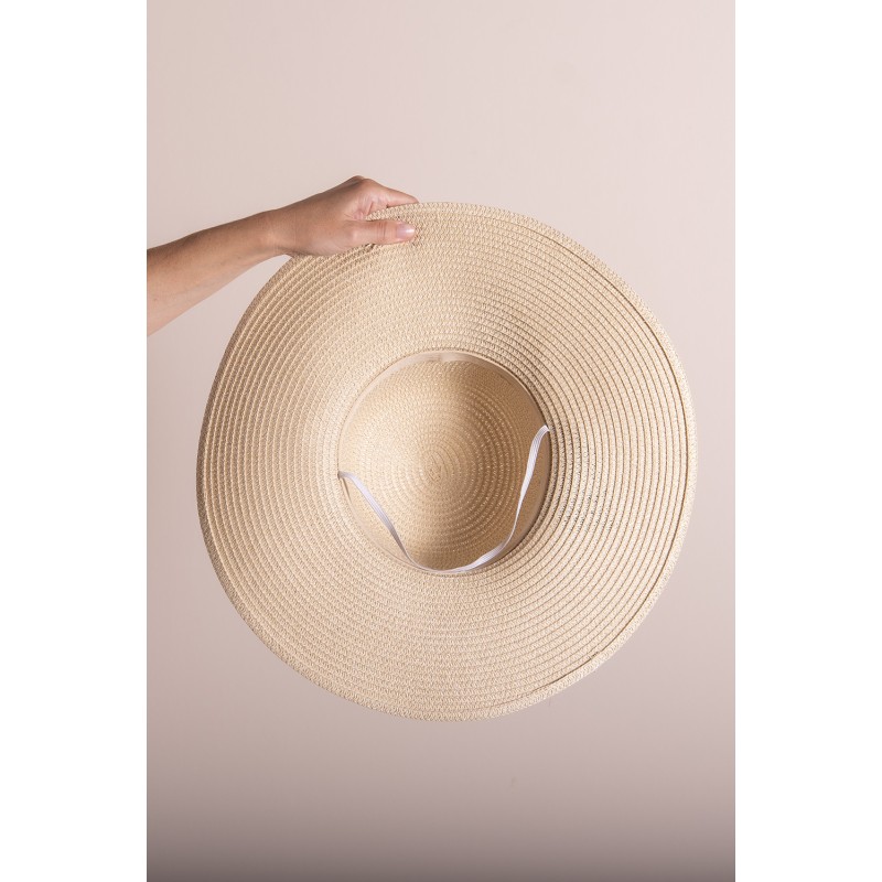 Juleeze Chapeau de femme Beige Paille en papier