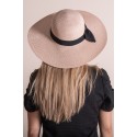 Juleeze Chapeau de femme Rose Paille en papier