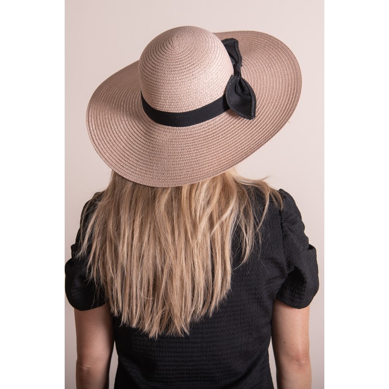 Juleeze Chapeau de femme Rose Paille en papier