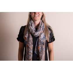 Juleeze Printed Scarf 90x180 cm Orange