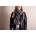 Juleeze Winter Scarf Women 68x180 cm Black Dots