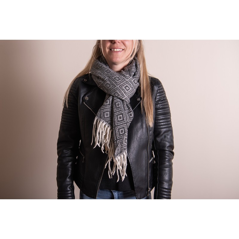 Juleeze Winterschal Damen 68x180 cm Schwarz