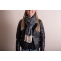 Juleeze Winterschal Damen 68x180 cm Schwarz