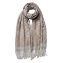 Juleeze Winter Scarf Women 68x180 cm Brown Beige