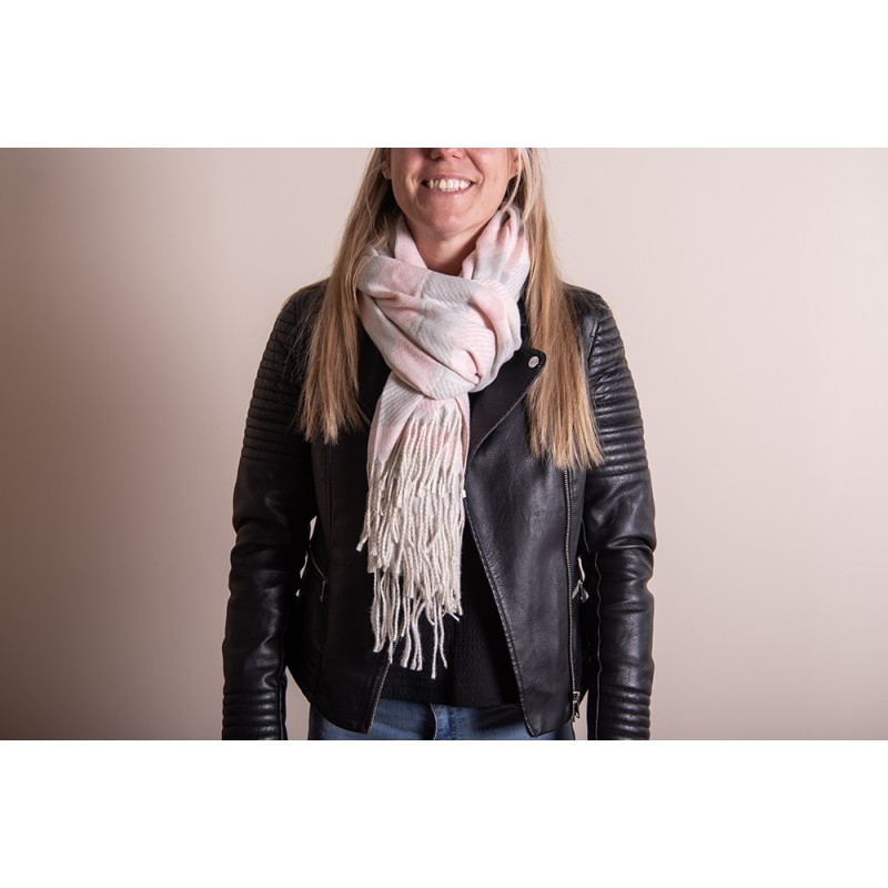 Voqeen Sjaal Dames Winter Driehoeksdoek Lange Tartan Driehoek Sjaal Wrap Dikke Warme Halsdoek Zachte Stola Wintersjaal Deken Voor Vrouwen
