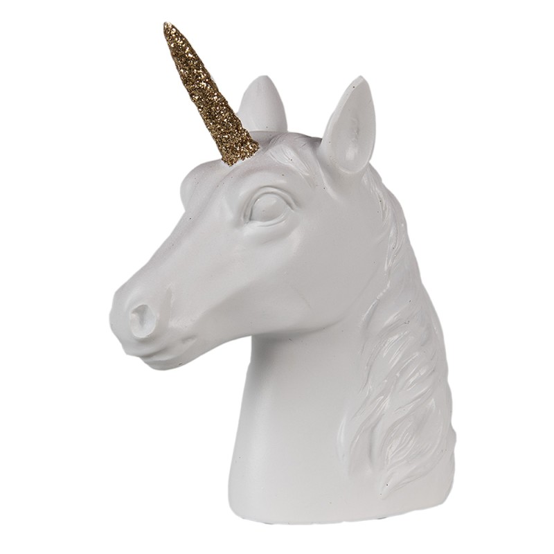 Clayre & Eef Figurine Unicorn 15 cm White Polyresin
