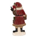 Clayre & Eef Figur Weihnachtsmann 12x4x24 cm Rot Polyresin