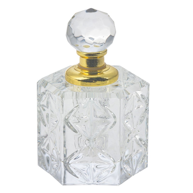 Melady Parfumflasche 4x4x7 cm Glas Sechsek