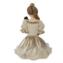 Clayre & Eef Figurine Ballerina 13 cm White Gold colored Polyresin