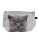 Juleeze Ladies' Toiletry Bag 22x13x18 cm Grey Synthetic Cat