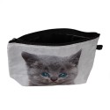 Juleeze Ladies' Toiletry Bag 22x13x18 cm Grey Synthetic Cat