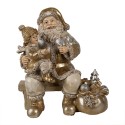 Clayre & Eef Figurine Santa Claus 17 cm Gold colored Polyresin