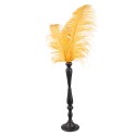 Clayre & Eef Decorative Feathers 40x17x62 cm Yellow Iron