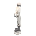Clayre & Eef Figurine Santa Claus 82 cm Silver colored Polyresin