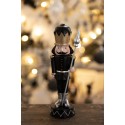 Clayre & Eef Christmas Decoration Nutcracker 17 cm Black Polyresin