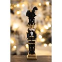 Clayre & Eef Christmas Decoration Nutcracker 23 cm Black Polyresin