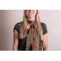 Juleeze Printed Scarf 50x160 cm Brown