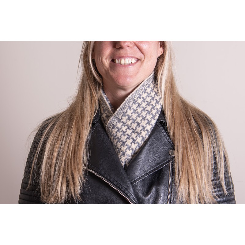 Juleeze Winter Scarf Women 15x85 cm Grey White