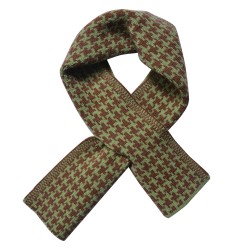 Juleeze Sciarpa invernale da donna 15x85 cm Verde Marrone