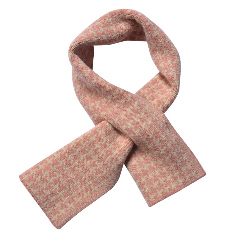 Juleeze Winter Scarf Women 15x85 cm Pink Beige