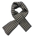 Juleeze Winter Scarf Women 15x85 cm Black White