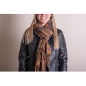 Juleeze Winter Scarf Women 70x180 cm Brown Diamond