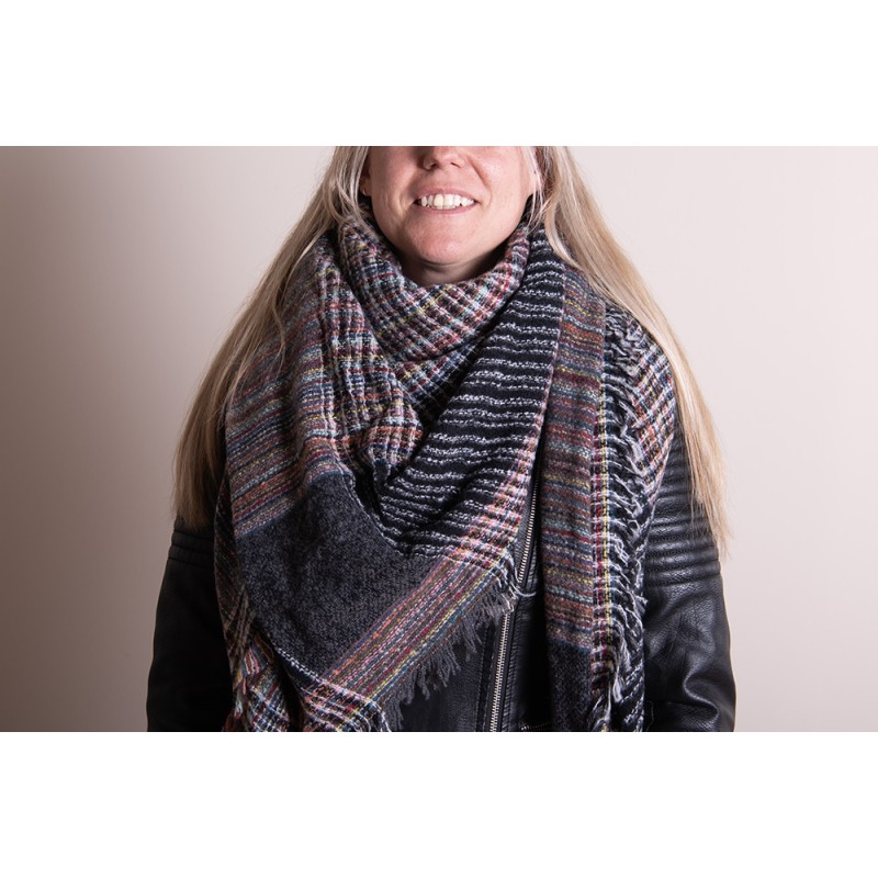 Juleeze Winter Scarf Women 130x130 cm Grey