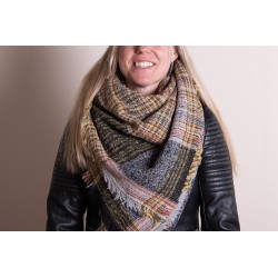 Juleeze Winterschal Damen 130x130 cm Gelb