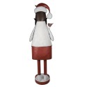 Clayre & Eef Figurine Père Noël 206 cm Blanc Fer