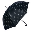 Juleeze Erwachsenen-Regenschirm Ø 98 cm Schwarz Polyester Punkte