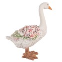 Clayre & Eef Figurine Goose 45 cm White Pink Polyresin