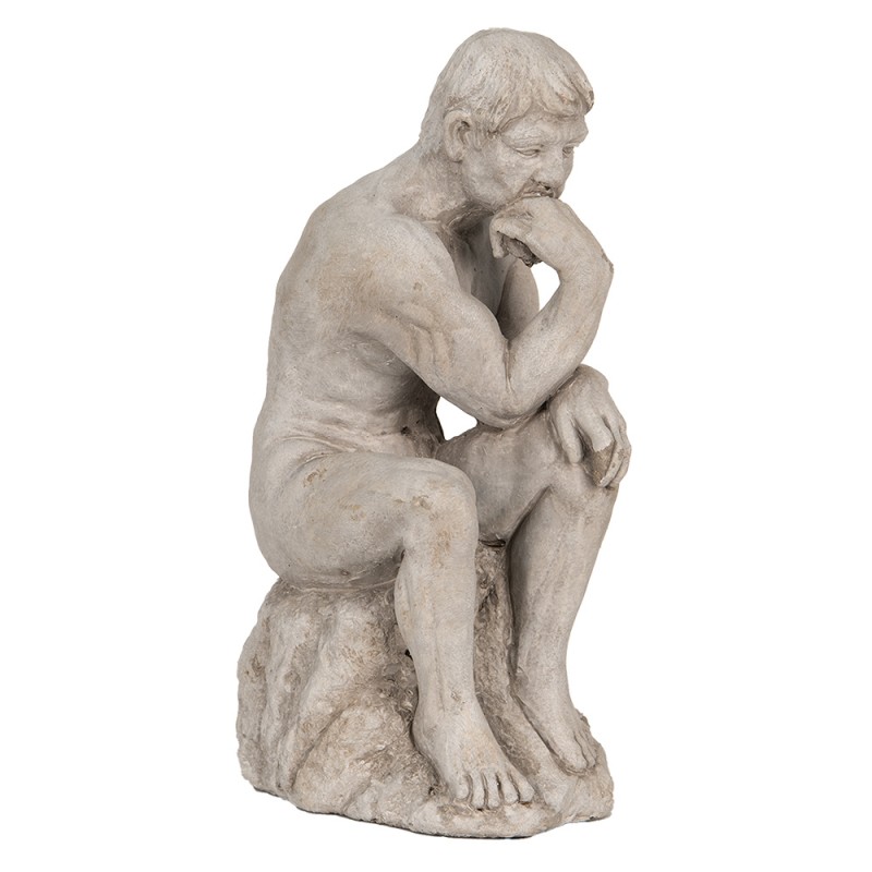 Clayre & Eef Decorative Figurine Person 31 cm Grey Stone