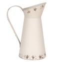 Clayre & Eef Brocca decorativa 27 cm Bianco Metallo