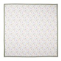 Clayre & Eef Tovaglia 100x100 cm Bianco Verde  Cotone Quadrato Fiori