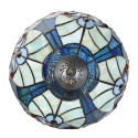 LumiLamp Tiffany Tischlampe Ø 25x40 cm Blau Glas