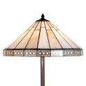 LumiLamp Floor Lamp Tiffany Ø 50x164 cm  Beige Glass Triangle