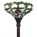LumiLamp Floor Lamp Tiffany Ø 31x186 cm Beige Green Glass