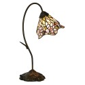 LumiLamp Lampe de table Tiffany 48 cm Rose Verre