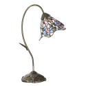 LumiLamp Lampe de table Tiffany 48 cm Rose Verre