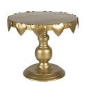 Clayre & Eef Cake Stand Ø 26x22 cm Gold colored Iron