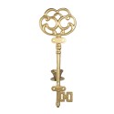 Clayre & Eef Kerzenständer Schlüssel 34 cm Goldfarbig Eisen