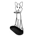Clayre & Eef Umbrella Stand Cat 62 cm Black Iron