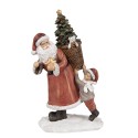 Clayre & Eef Figurine Santa Claus 19 cm Red Polyresin