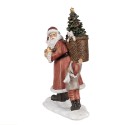 Clayre & Eef Figur Weihnachtsmann 19 cm Rot Polyresin