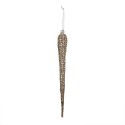 Clayre & Eef Christmas Ornament Icicle 30 cm Gold colored Glass