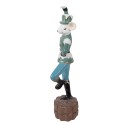 Clayre & Eef Figurine Mouse 26 cm Blue Polyresin