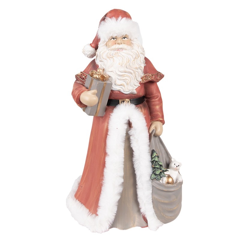 Clayre & Eef Figurine Santa Claus 31 cm Red Polyresin