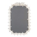 Clayre & Eef Mirror 63x93 cm Grey Green Metal Glass Flowers