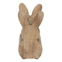 Clayre & Eef Wooden Box Rabbit 16x10x20 cm Brown Wood