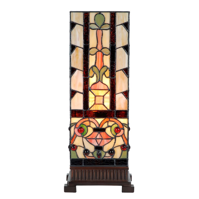 LumiLamp Table Lamp Tiffany 18x18x45 cm Beige Glass